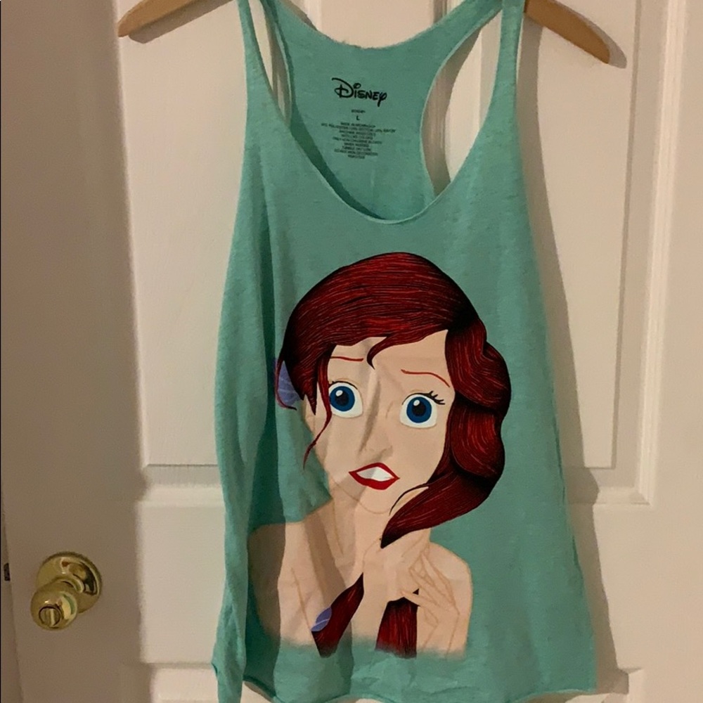 Ariel Little Mermaid tank tops